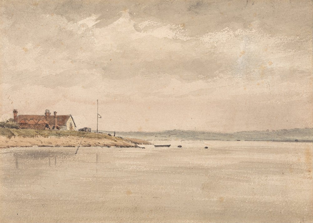 A View on The Orwell de John Constable : affiche matte extra large pour salon