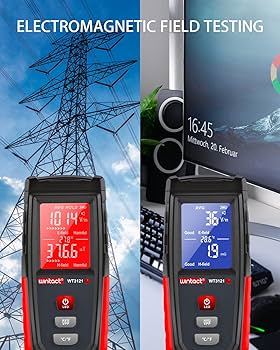 Amazon | Wintact 電磁波計, 電磁波測定器 EMFメーター 電磁場放射