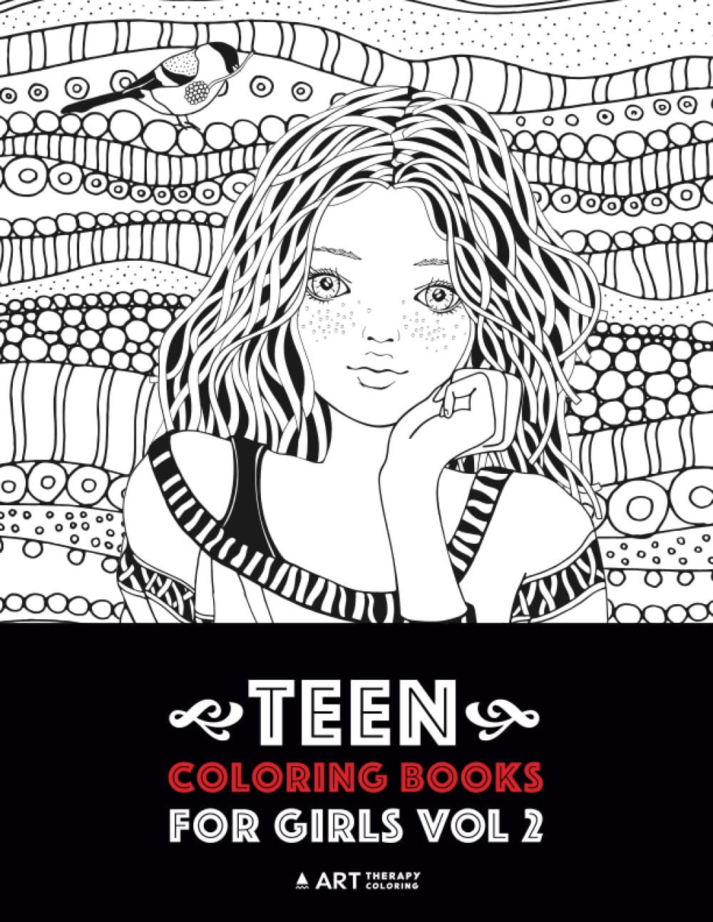 Teen Coloring Books For Girls Vol 2 Detailed Drawings for Older Girls