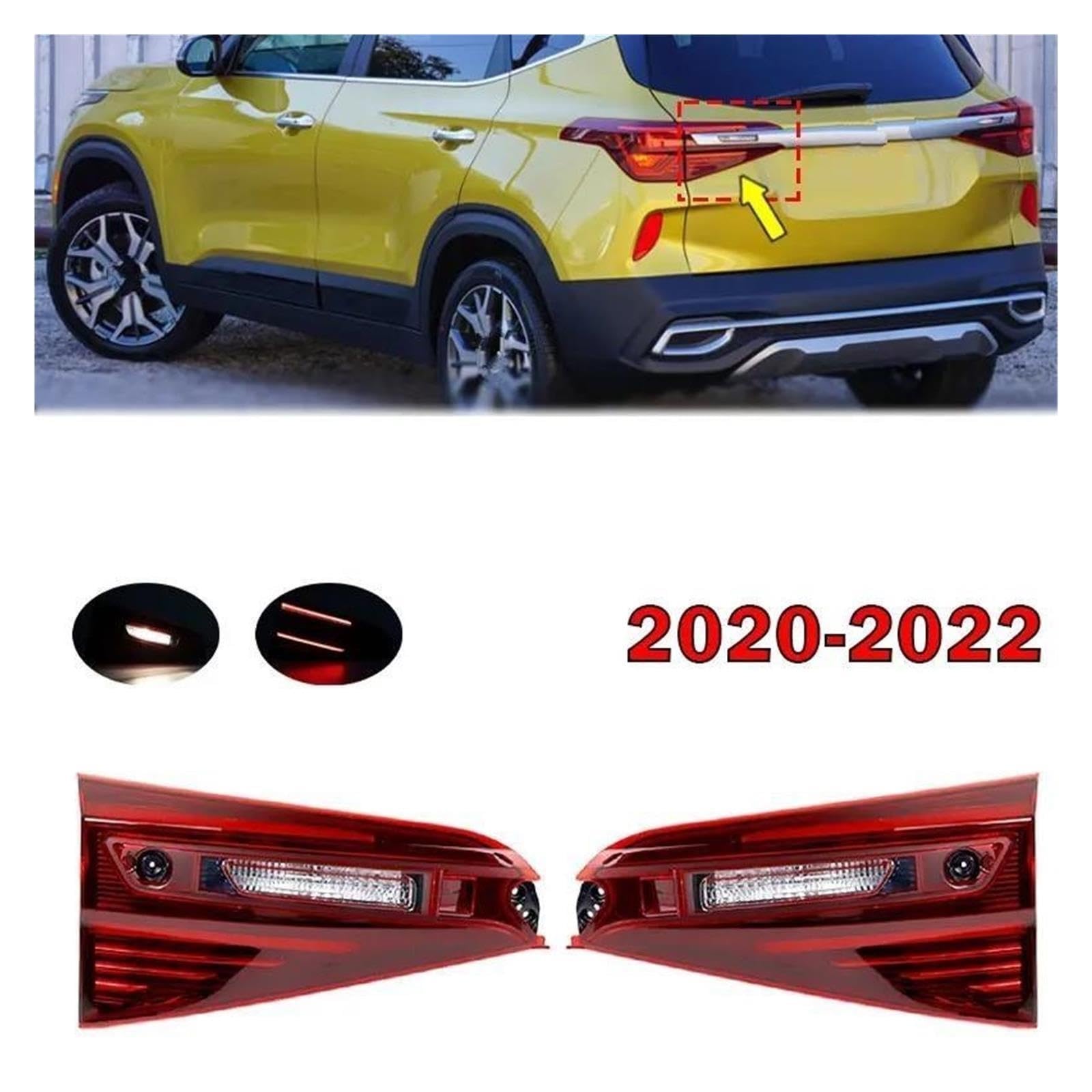 Genérico Conjunto Piloto Trasero Para KIA KX3 Para Seltos 2020 2021 2022