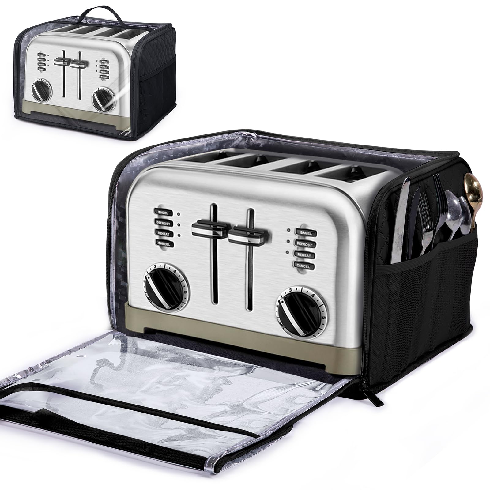 BAGSPRTIE Full Open Toaster Cover