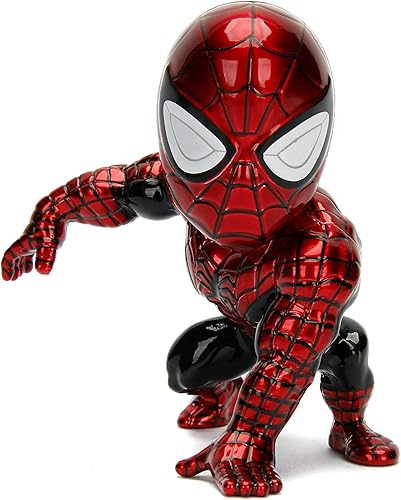 JADA Metalfigs Toys Marvel Classic Spider-Man Superior Spiderman Metals - Figura coleccionable de 4 pulgadas, rojonegro