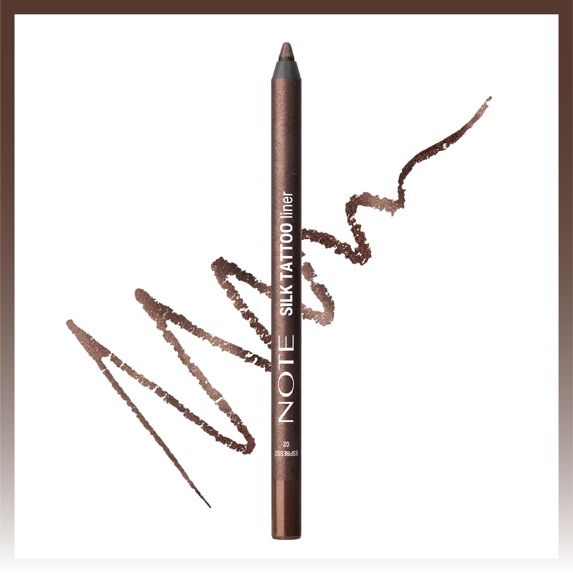 Note Cosmetics Silk Tattoo Liner Suya Dayanıklı İpeksi Jel Göz Kalemi - 02 Espresso