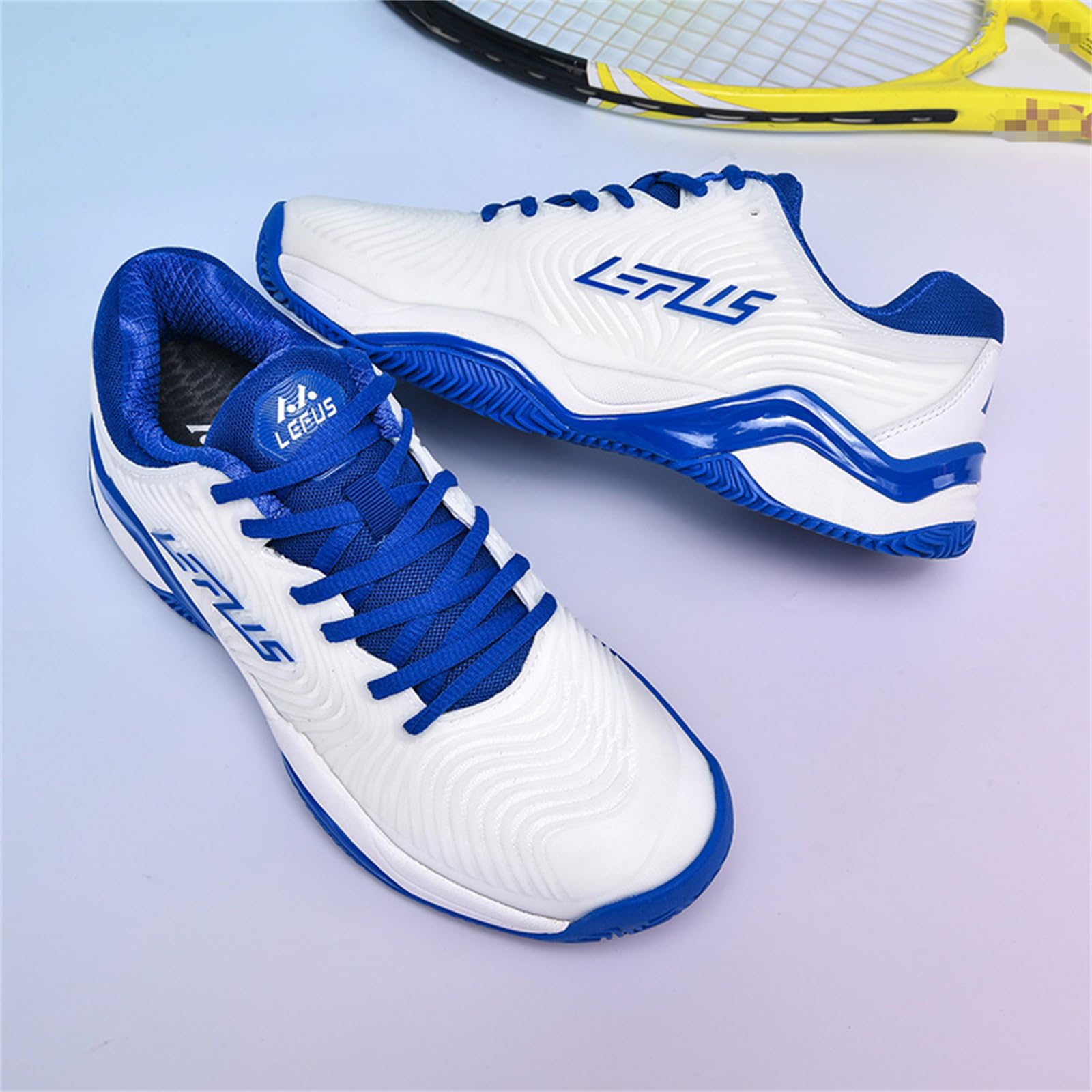 JiuQing Badminton buty męskie i damskie, do siatkówki, tenisa, antypoślizgowe, do użytku wewnątrz i na zewnątrz, buty treningowe