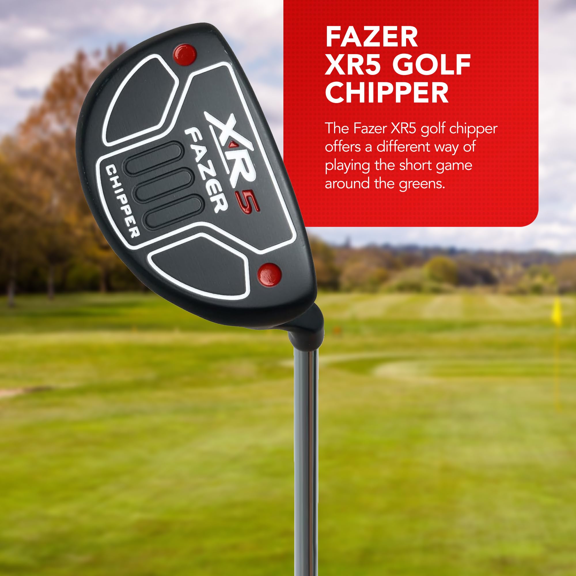 Fazer XR5 Steel Golf Chipper Club - 37° Loft Golf Wedge mit breitem Sohlendesign & kontrastreicher Ausrichtung für präzise Chipping-Schläge