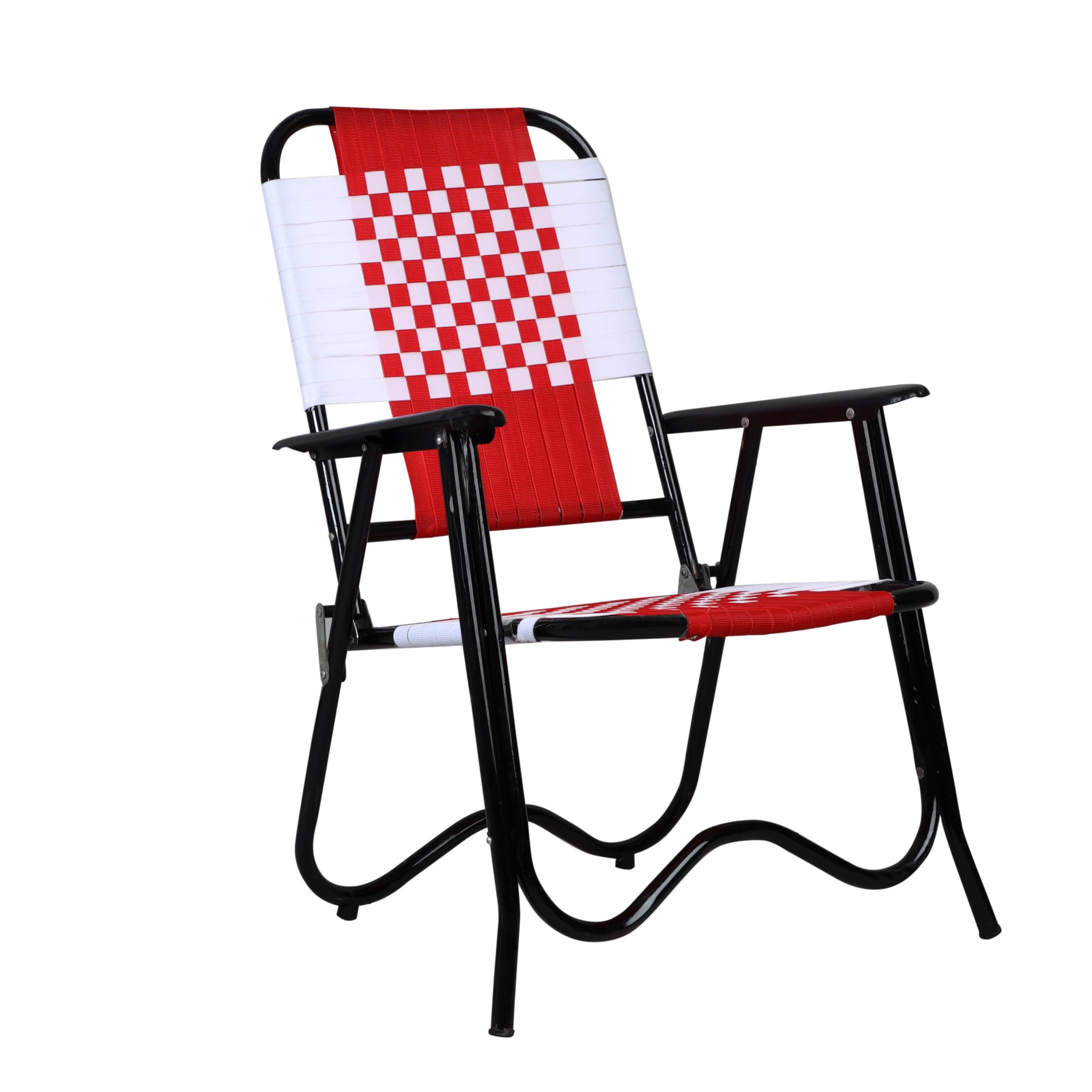 Swarni Foldable High Camping Lawn Chairs for Camp/Outdoor/Picnic/Sports/Portable Sand Chair for Adults Heavy Duty, Lightweight Beach Chair with Shoulder Straps (Red) (B0D4Q93QXV) Amazon Price History, Amazon Price Tracker