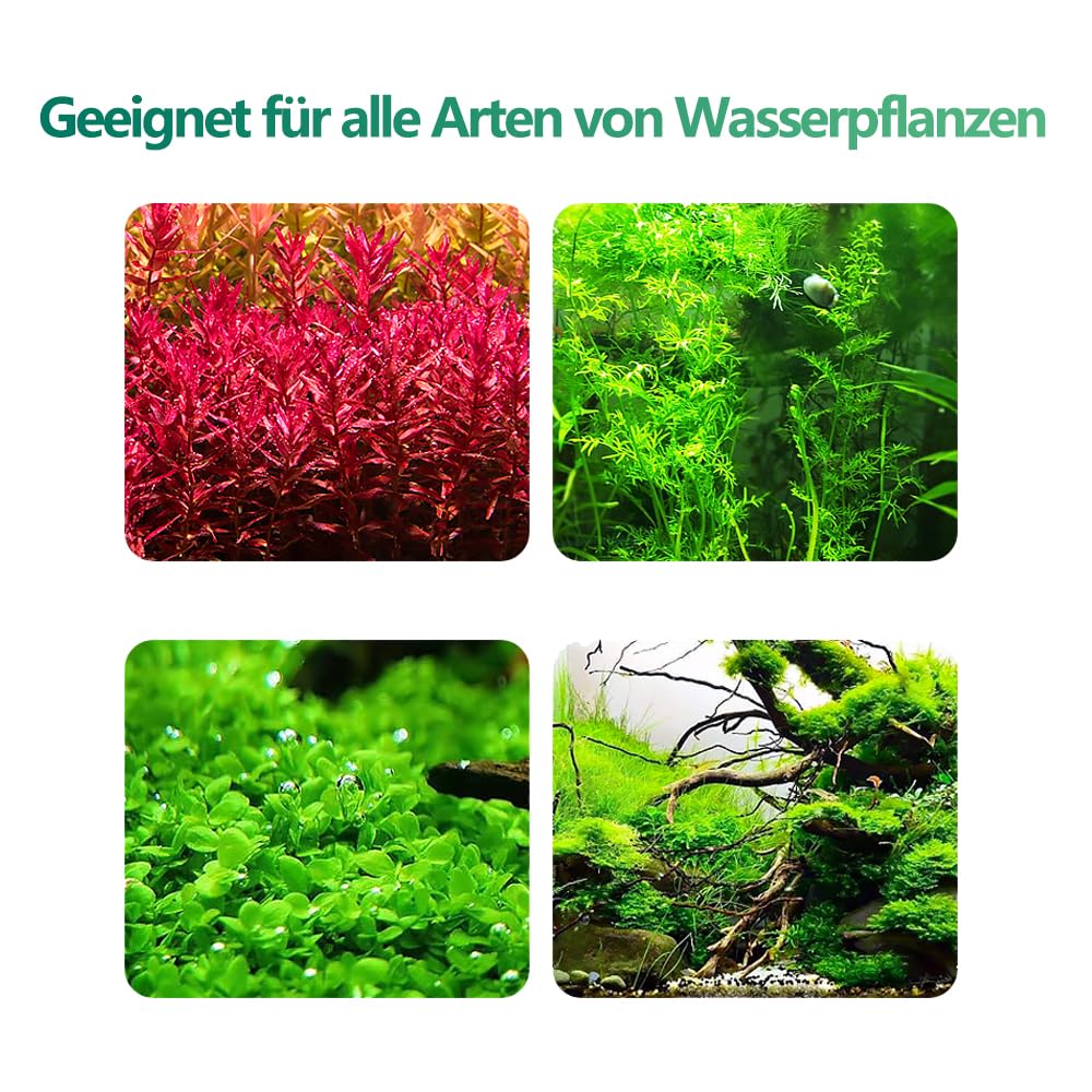 PopBloom LED-Beleuchtung für bepflanzte Aquarien, 90 W Vollspektrum-RGB-LED-Wachstumsleuchte für Aquarium, Aquarienbeleuchtung mit Halterung für den Anbau anspruchsvollster Wasserpflanzen
