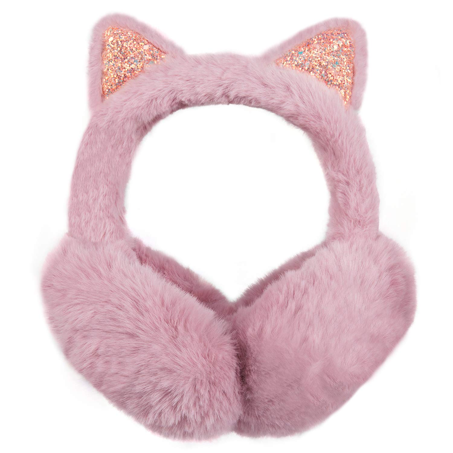 Surblue Winter Animal Ear Muffs for Kids Adult Warm Faux Fur Ear Cover