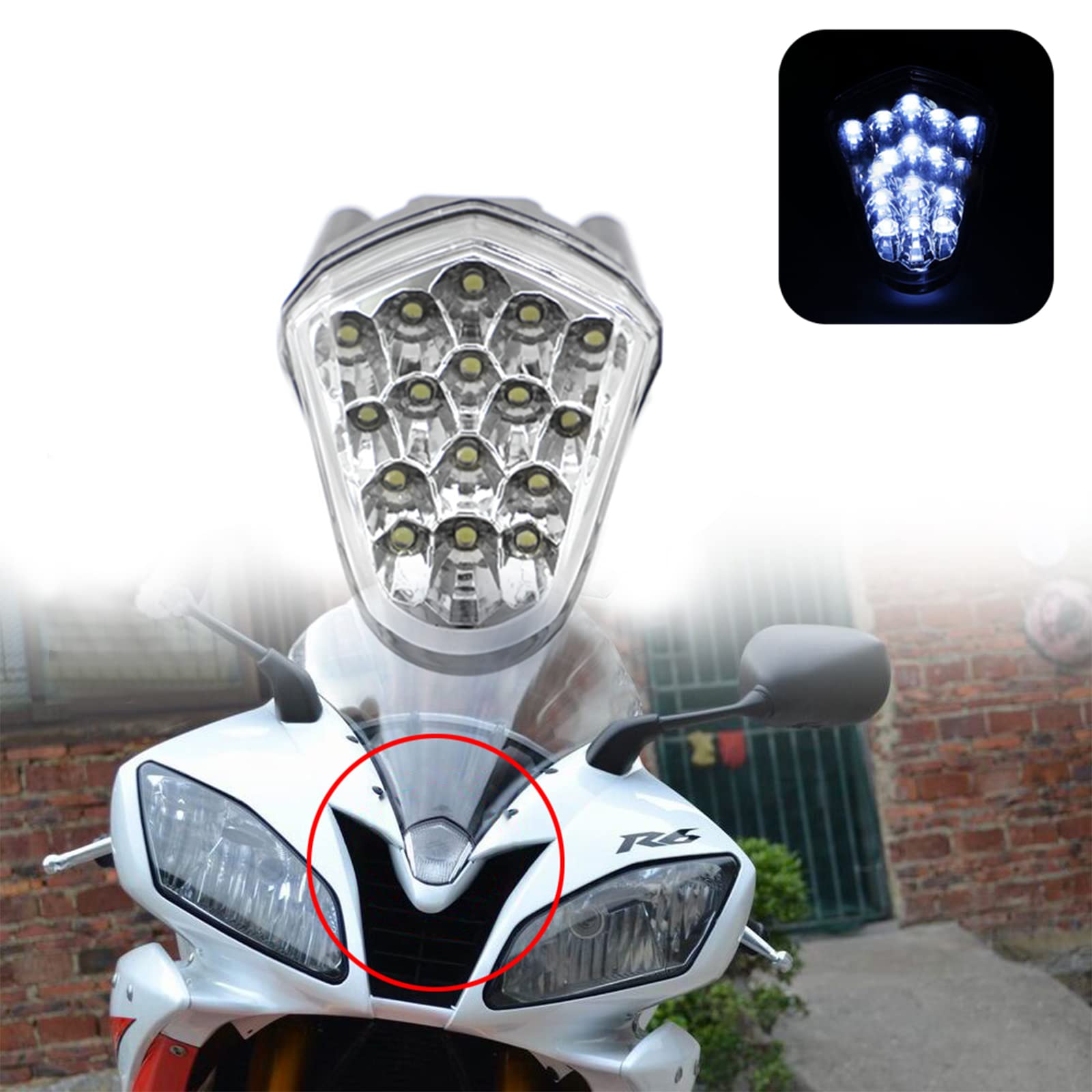 Amazon.com: GUAIMI 12 LED Clear/Smoke Lens Center Light Pilot Light ...