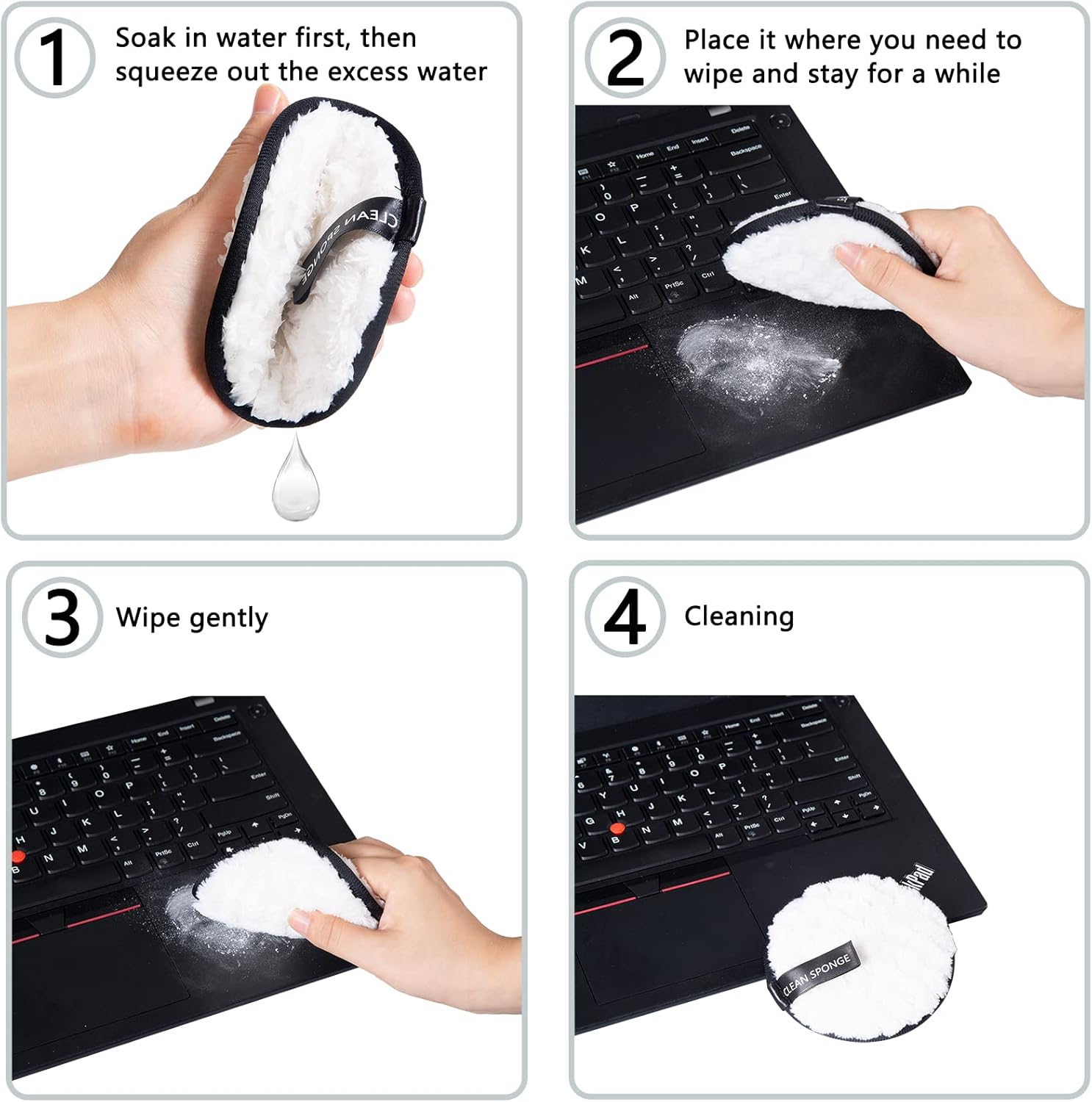 Reusable Soft Makeup Remover Pads for All Skin - 4 pack Microfiber Face Rounds Wipes Heavy Mascara Eye Shadow Facial Cleansing Puffs Foundation, Washable Removal Cloth, Chemical Free - Image 4