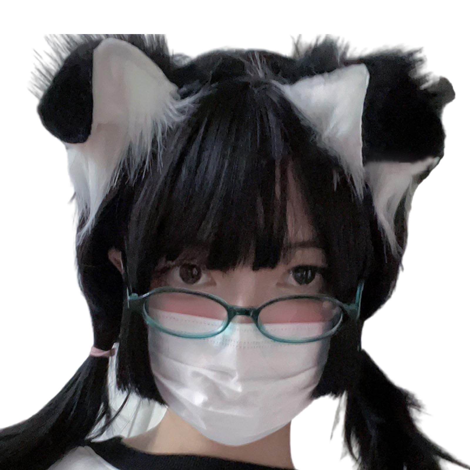 hokojix Unique Dog Furry Ear Headwear Adjustable Headband Headpieces for Anime Fan and Unique Fashion Enthusiasts