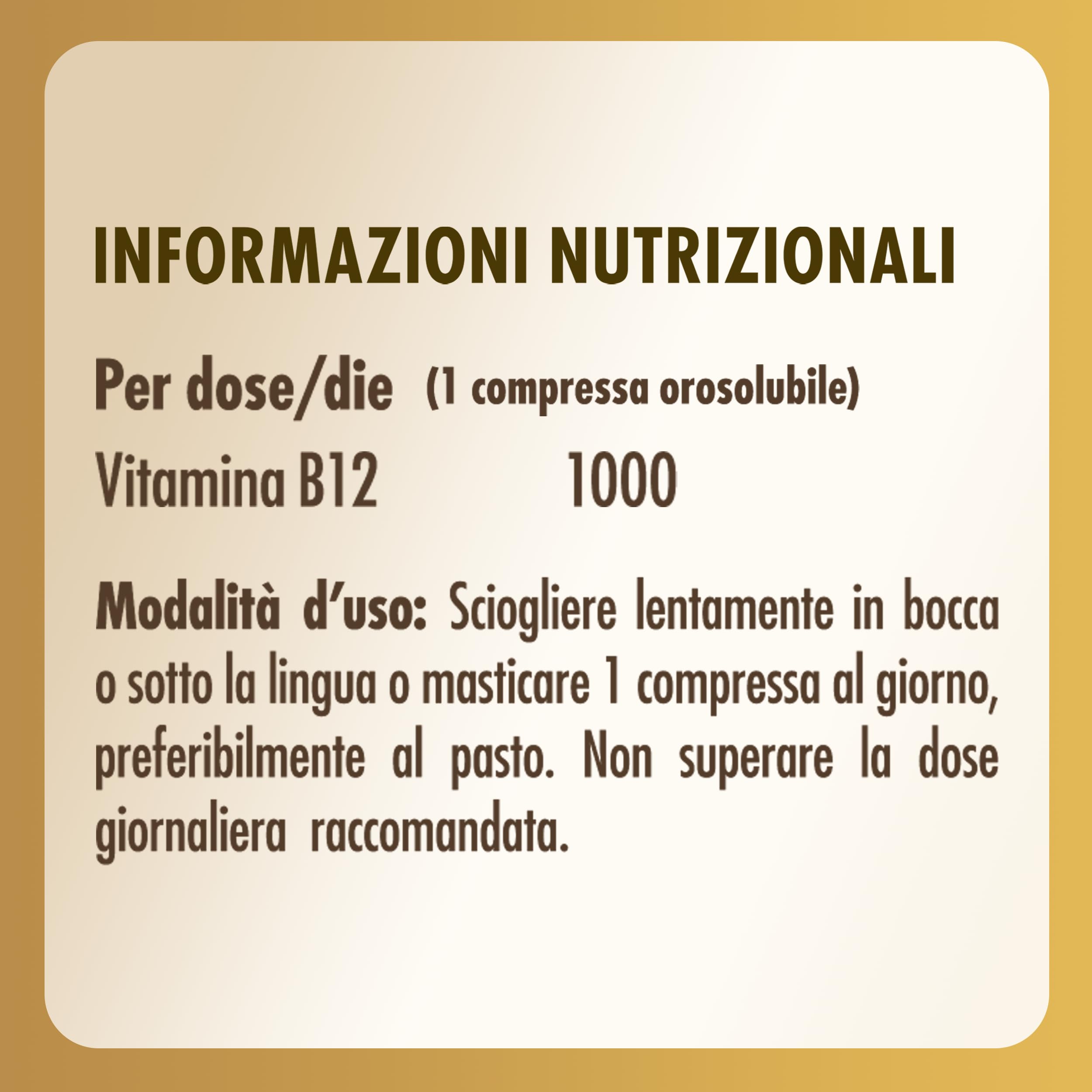 Solgar VITA METAB12 – Vitamina B12 metilcobalamina 1000 mcg, compresse orosolubili, 30 cpr