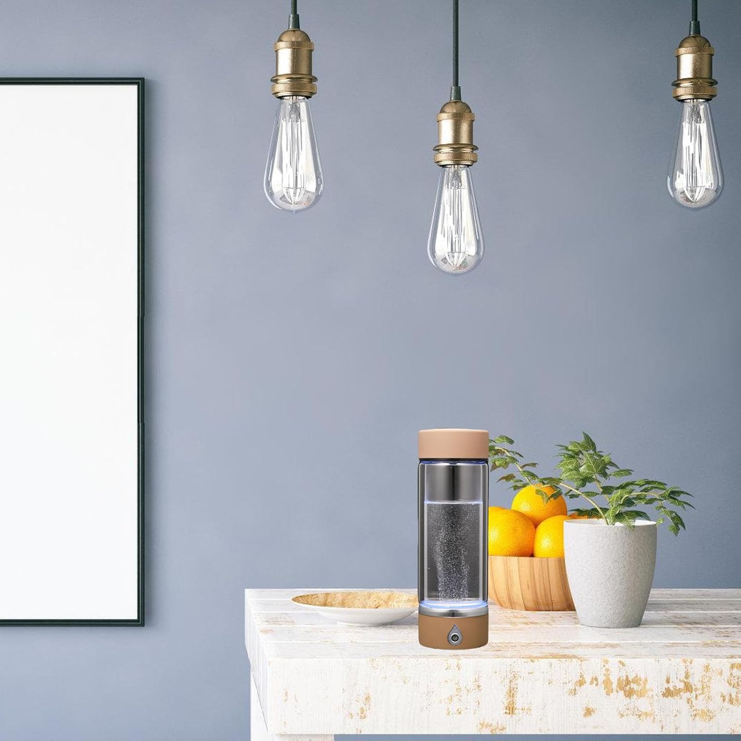 420mlの水素水イオナイザーボトル高速電気分解ボトル3分間の抗酸化剤発電機オフィス使用水素フラスコ