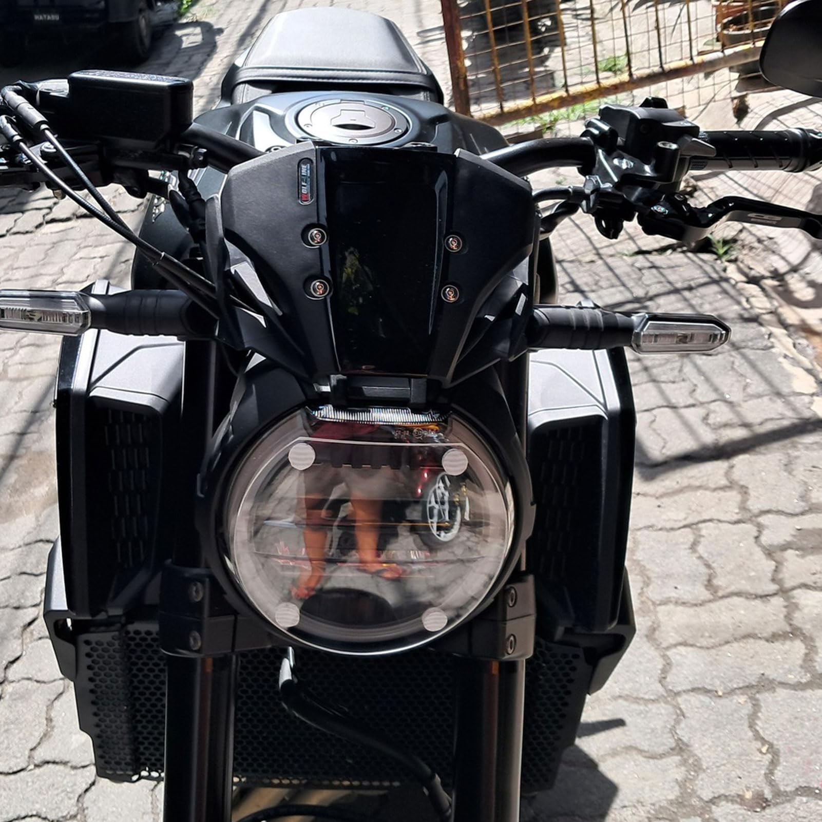 Deflectores de Viento para Parabrisas de Motocicleta, Compatible con H-Onda CB650R CB 650 R CB-650-R 2019 2020 2021 2022 2023 (Negro)