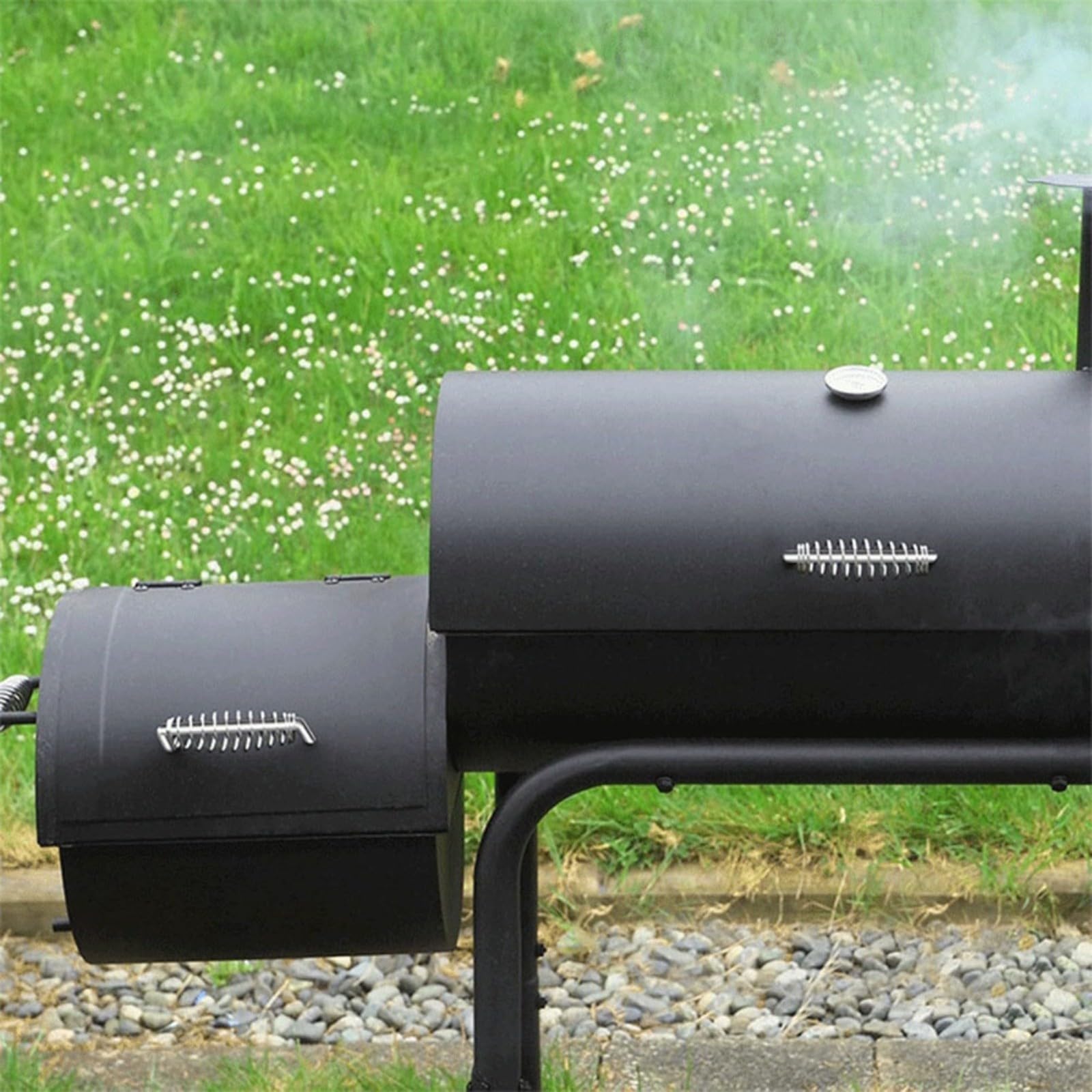 Manopole a molla per barbecue in acciaio inox per barbecue, stufe a legna, grill, forni, caminetti (4 pezzi)