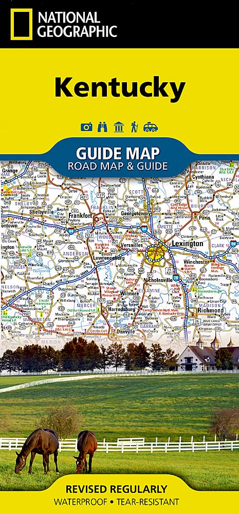 Kentucky Map (National Geographic Guide Map)