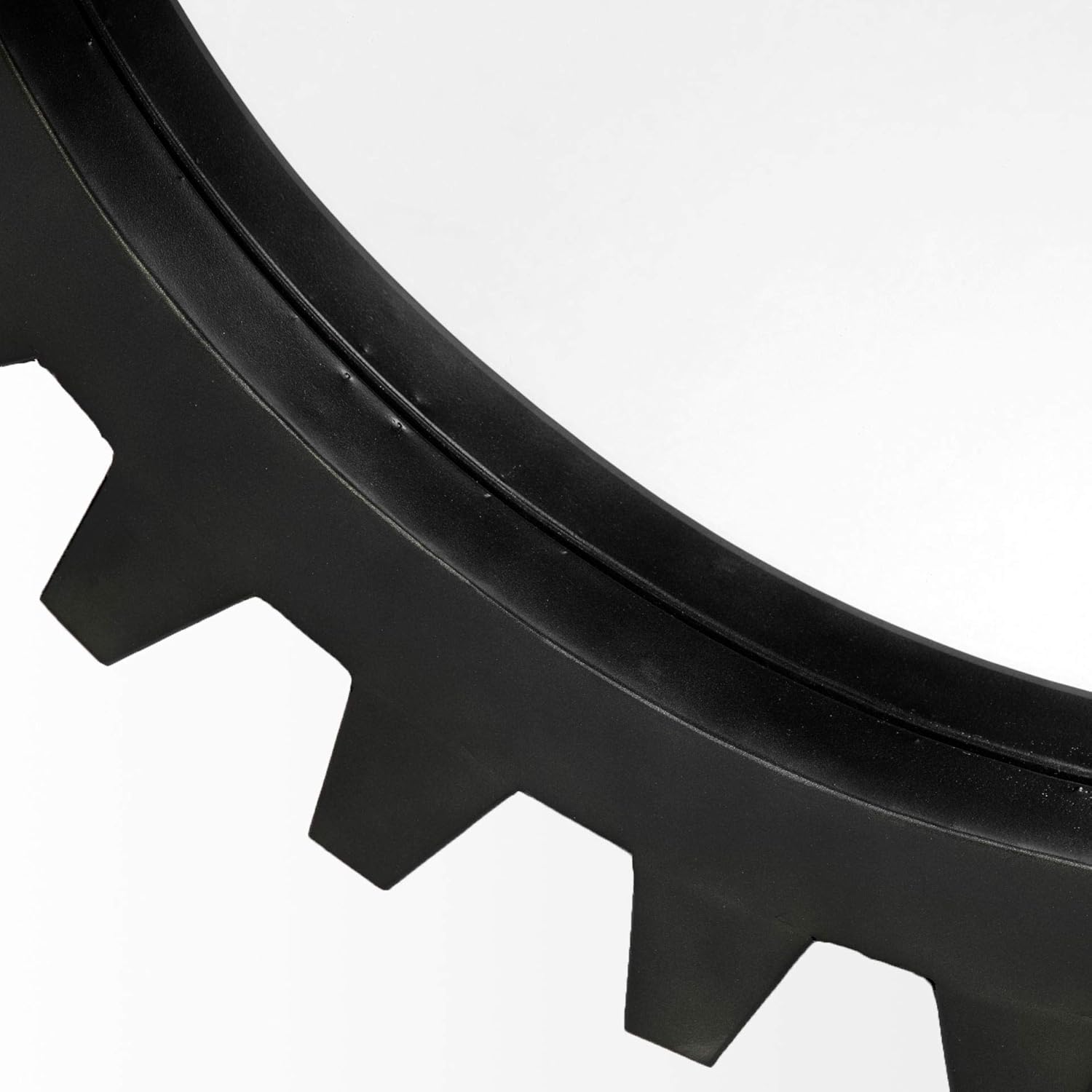 Mercana Furniture & Decor Decorative Metal Cog II by Mercana Wall Mirrors, 26.0L x 3.0W x 26.0H, Matte-Black