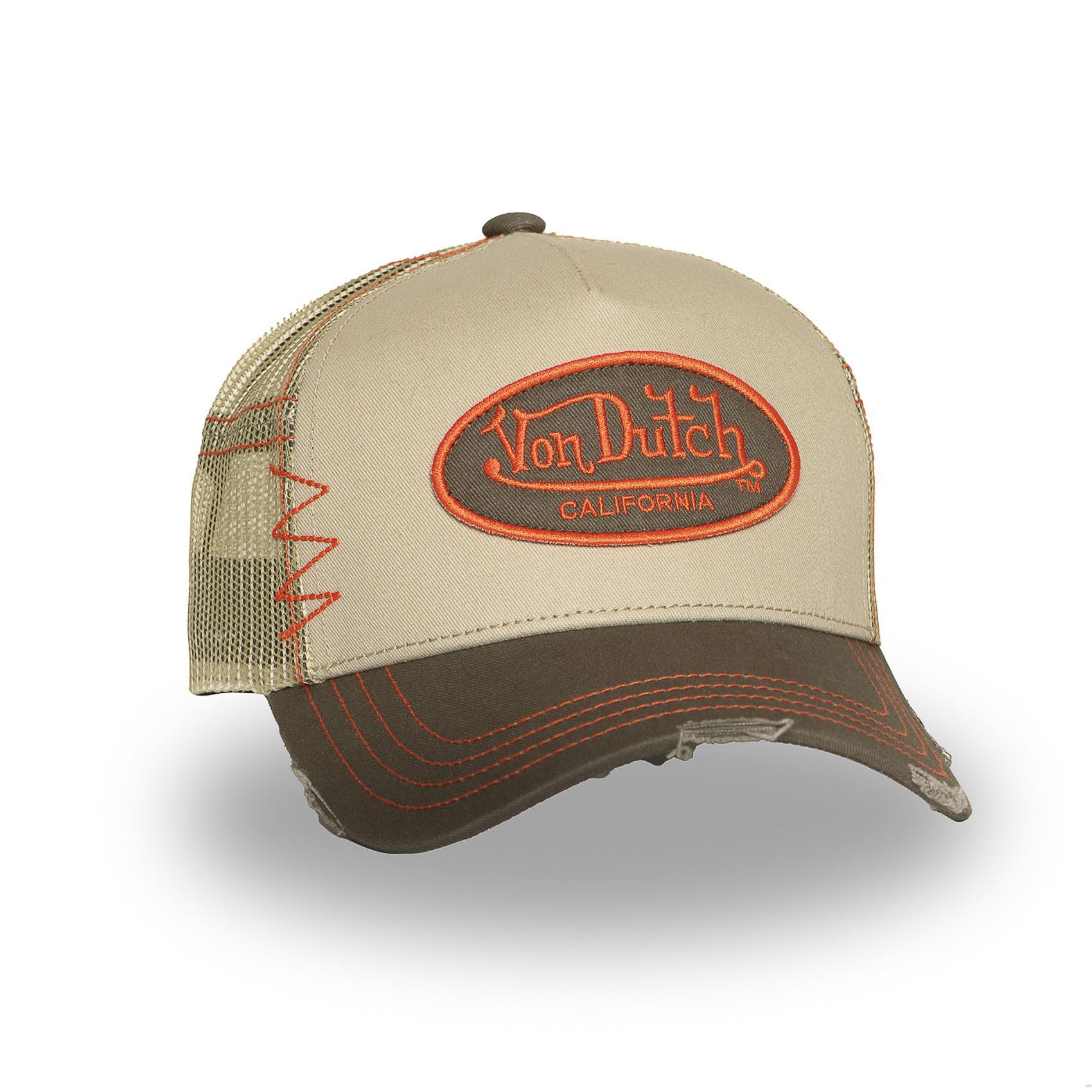 Von Dutch Cappello Uomo Trucker Vintage | Cappello Cotone Nero Blu Grigio Regalo Originale