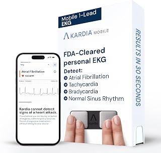 AliveCor KardiaMobile 1-Lead FDA-Cleared EKG Monitor | Detects AFib, Arrhythmias | Pocket-Size Personal Heart Monitor for Smartphones