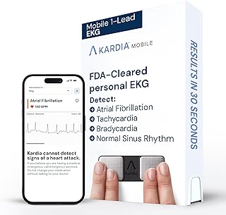 AliveCor Single Lead ECG Device - Fast & Accurate | US FDA Cleared & Clinically validated Device | Get Unlimited ECG Reports from The Comfort of Your Home (Single Lead ECG Device)