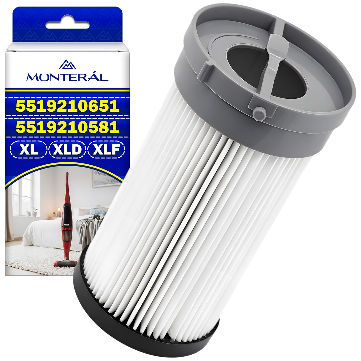 Filtro HEPA Aspirapolvere con Codice Originale 5519210651 5519210581 per Delonghi Colombina XL XLD XLF - MONTERAL