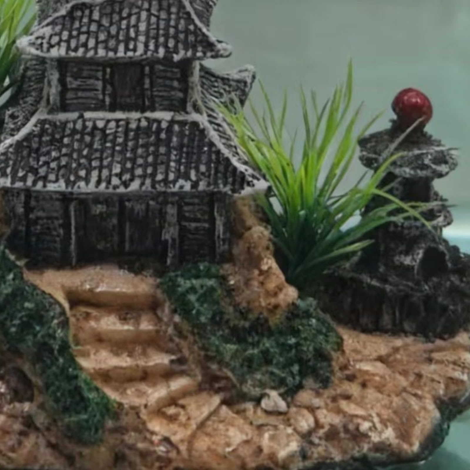 Ornamento di simulazione della resina dell'acquario, decorazione della casa di stile cinese