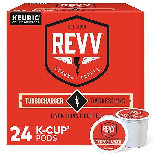 REVV - Cápsulas Keurig K-Cup, café tostado oscuro, un único servicio