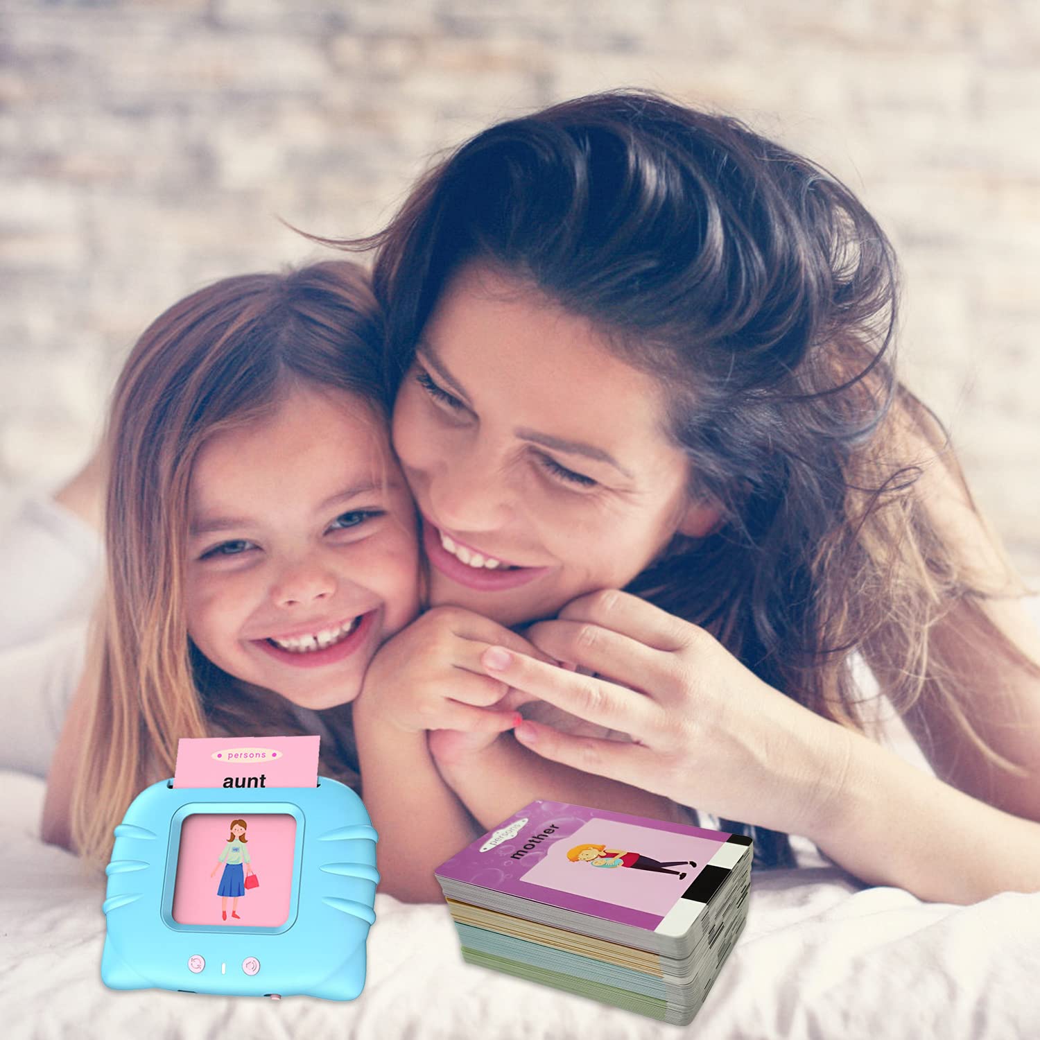 Image secondaire de 1 jouet éducatif de carte flash parlante avec 112 cartes double face, 224 mots, jouets sonores éducatifs pour les enfants d'âge