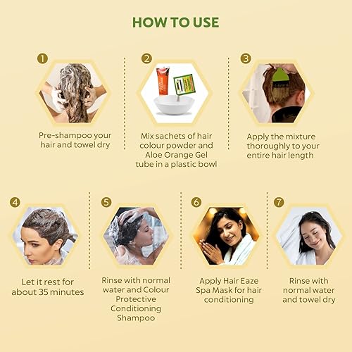 Miniatura 7 de Indus Valley Tinte de cabello de gel orgánico natural sin daños, sin amoníaco, vegano y libre de crueldad, cobertura de hasta el 100% de las canas,