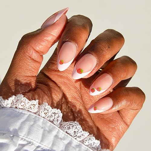 Glamnetic Press On Nails - Short Almond Fake Nails, Glossy