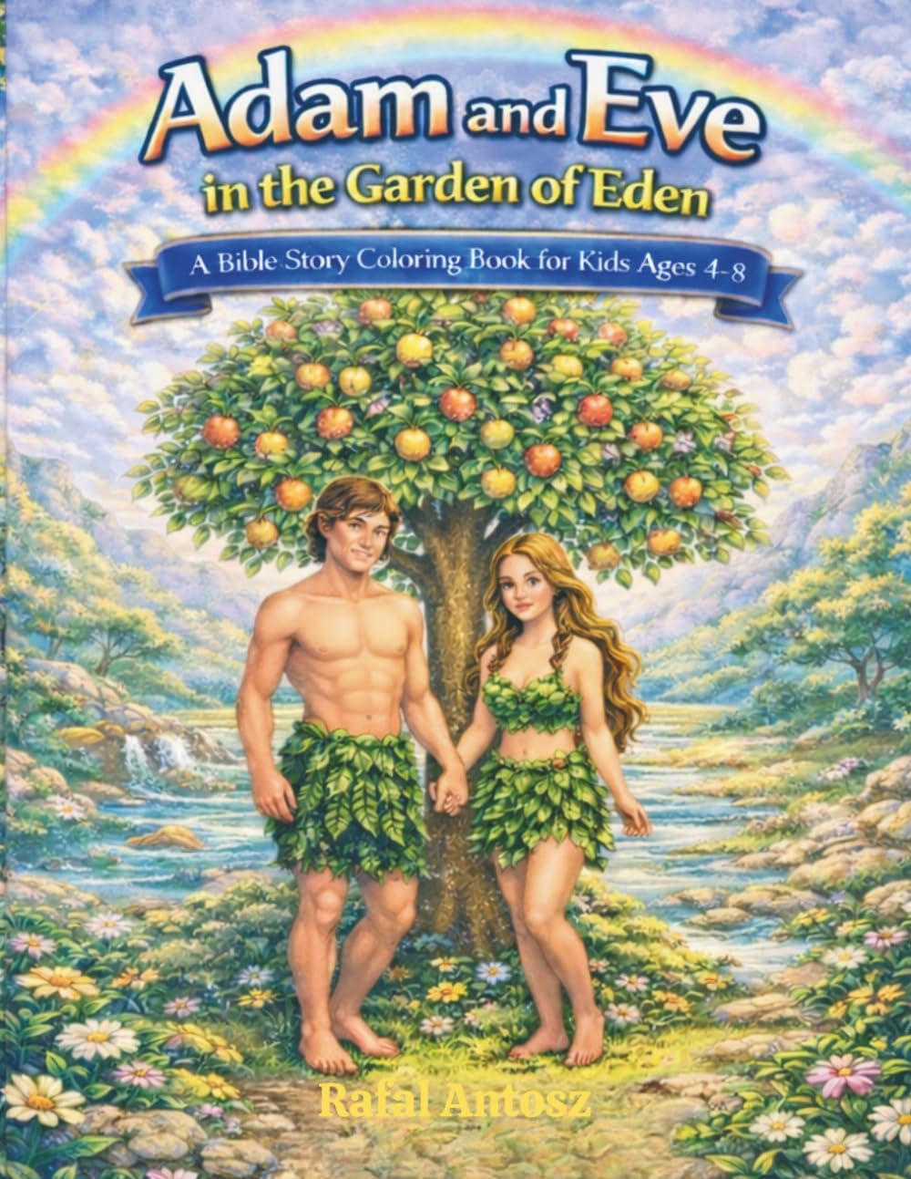 Adam and Eve: A Bible Story Coloring Book for Kids Ages 4–8 (Bible Coloring Stories for Kids)