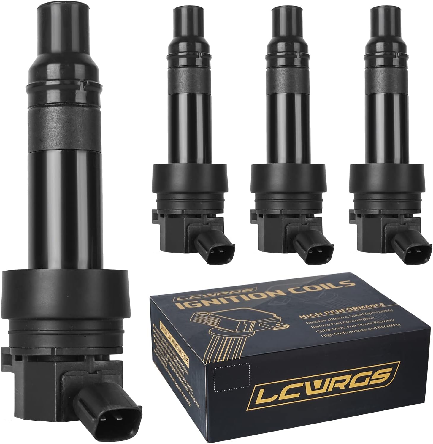 Ignition Coil Packs of 4 Fits for L4 1.6L 2012 2013 2014 2015 2016 2017 Kia Rio Soul