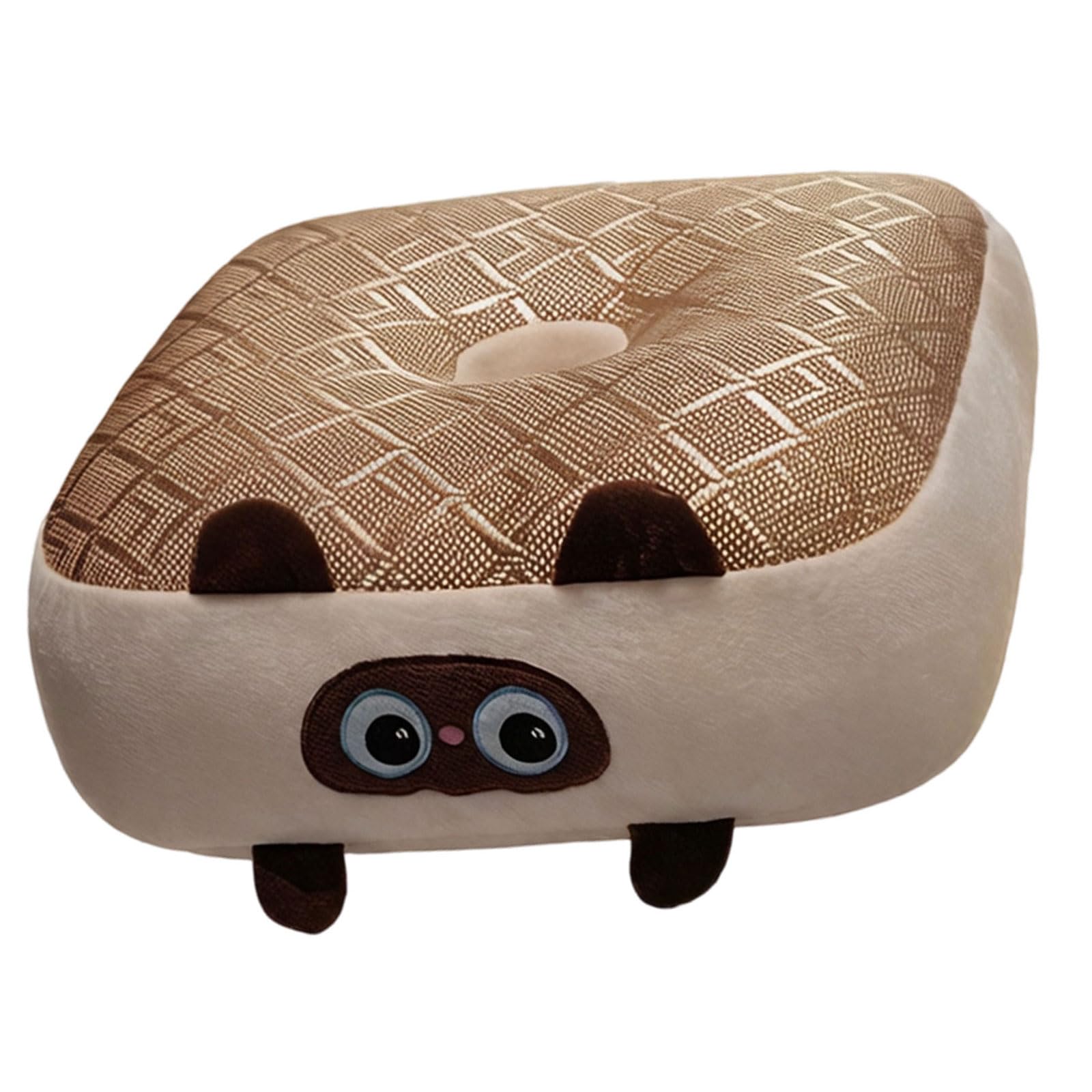 Whoasyst Handwoven Rattan Seat Mat Offering Ventilation for Comfortable Presentation Cotton Pillow