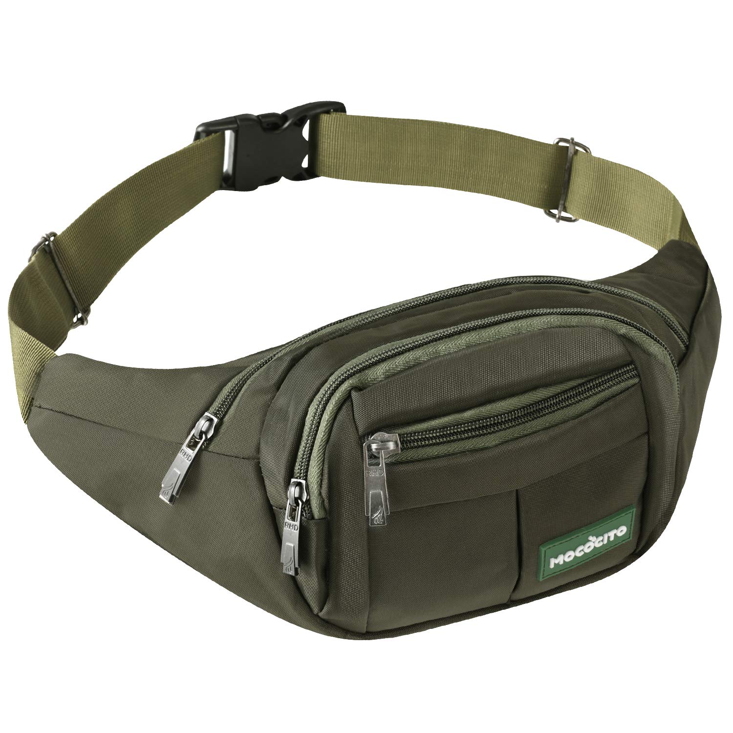 MOCOCITO Bauchtasche Herren Damen, Gürteltasche Wasserdicht Hüfttasche Sport Outdoor, Klein Handytasche Fanny Pack für Reise Wandern Joggen Fahrrad Hundetraining
