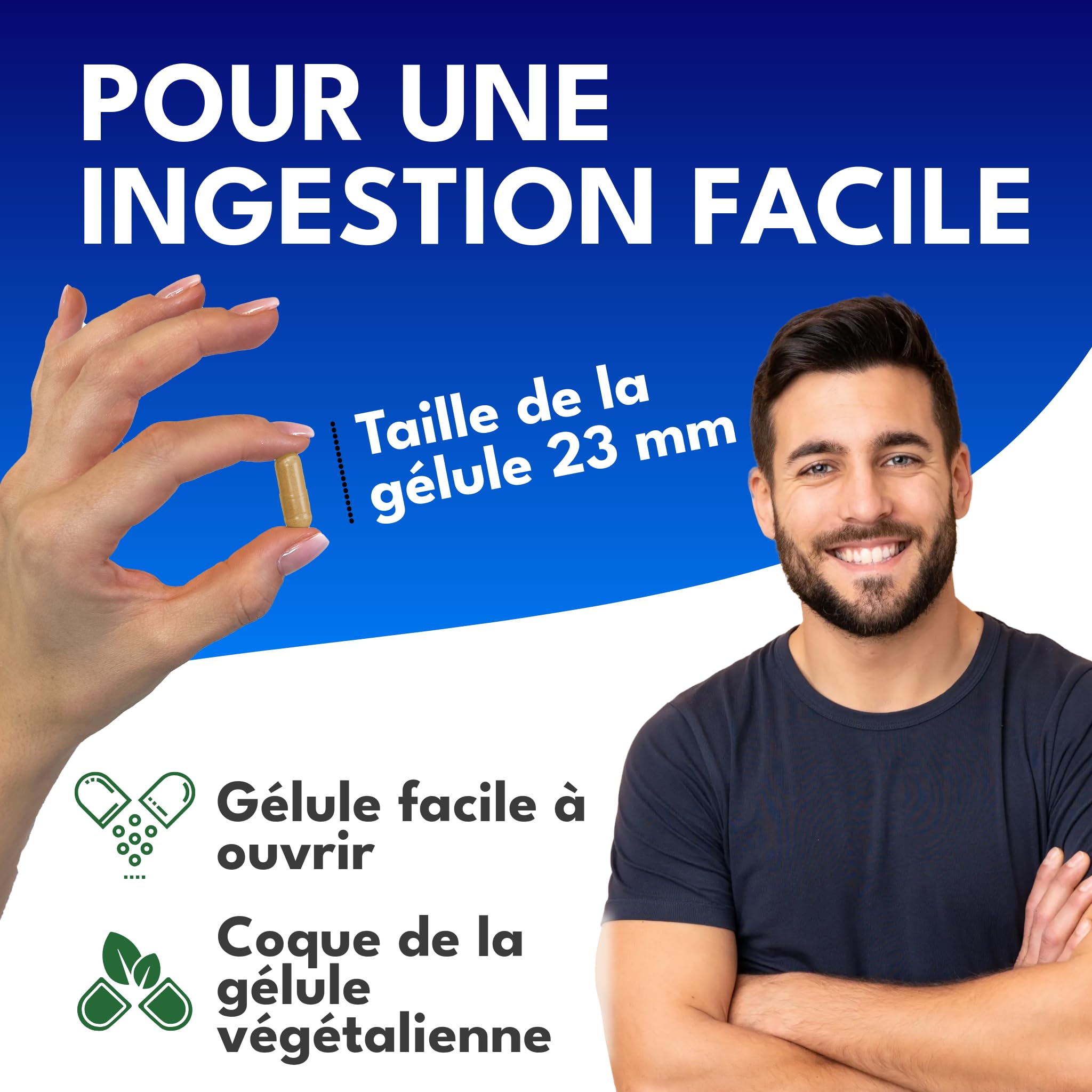 Green Naturals® NADH 50mg - 60 Capsules - De fabrication allemande - 100% Végétalien & Sans Additifs - Réserve pour 2 mois