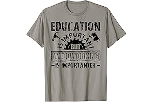 Education Is Important But Woodworking Is Importanter Knowledge T-Shirt