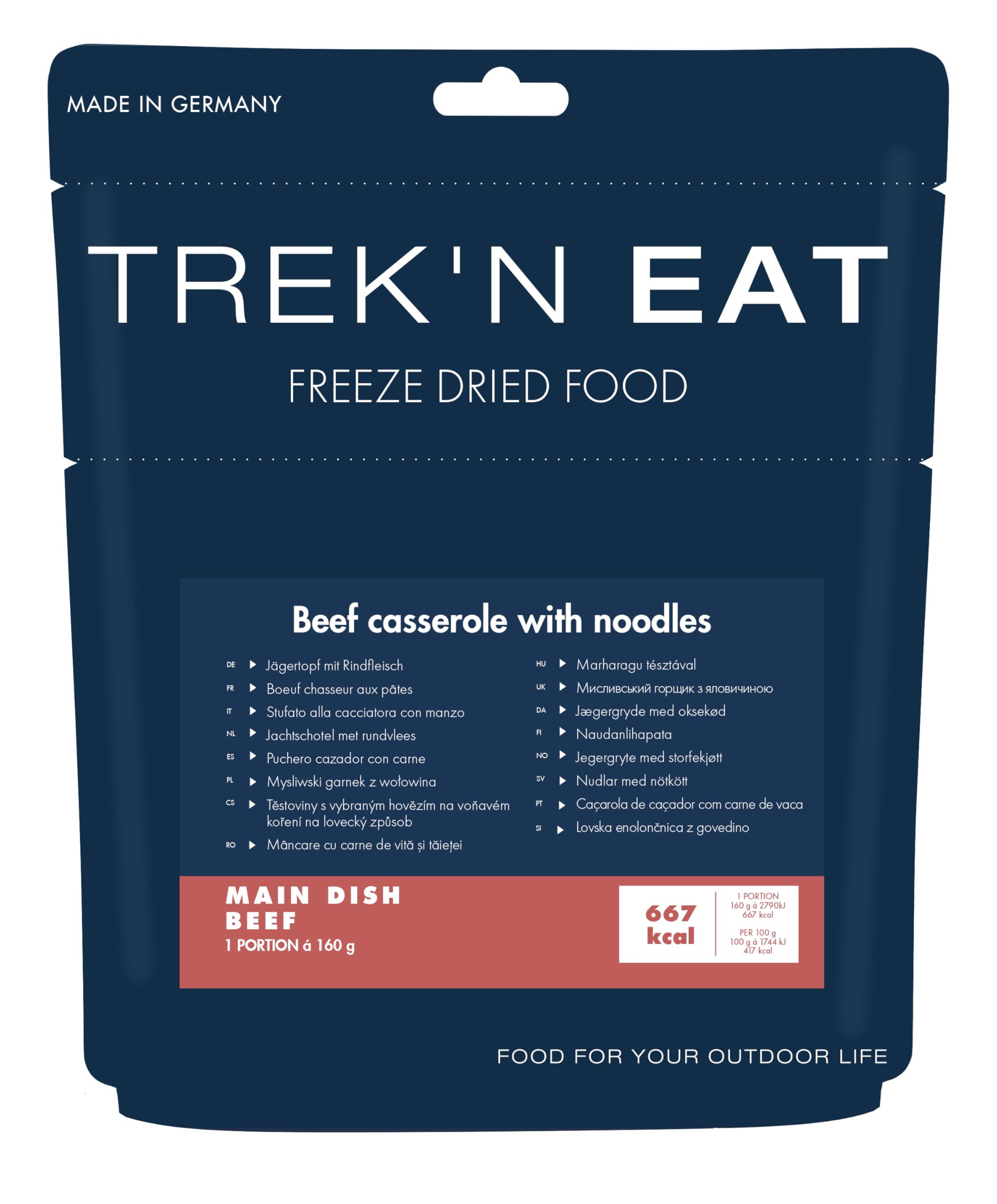 Trek'n Eat Jägertopf mit Rindfleisch und Nudeln ''Försterin''