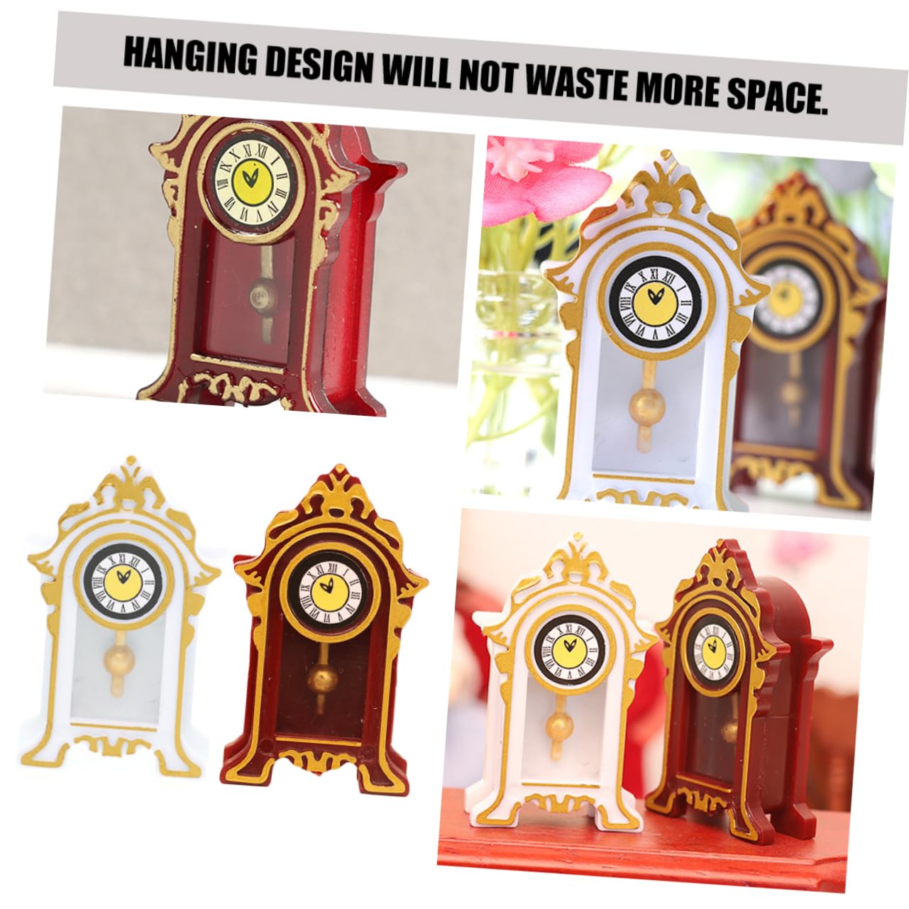 Amazon.co.jp: STAHAD 2個 ミニチュアホールクロック 小さなおじいさん