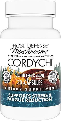 Miniatura 1 de Host Defense CordyChi Cápsulas - Suplemento energético y de apoyo inmunológico - Suplemento Cordyceps y hongo Reishi para relajación y apoyo