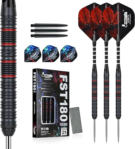 Formula Sports Dardos de tungsteno 90% punta de acero  0.74 oz, 0.78 oz, 0.81 oz, 0.85 oz  Dardos profesionales de punta de acero, dardos de punta