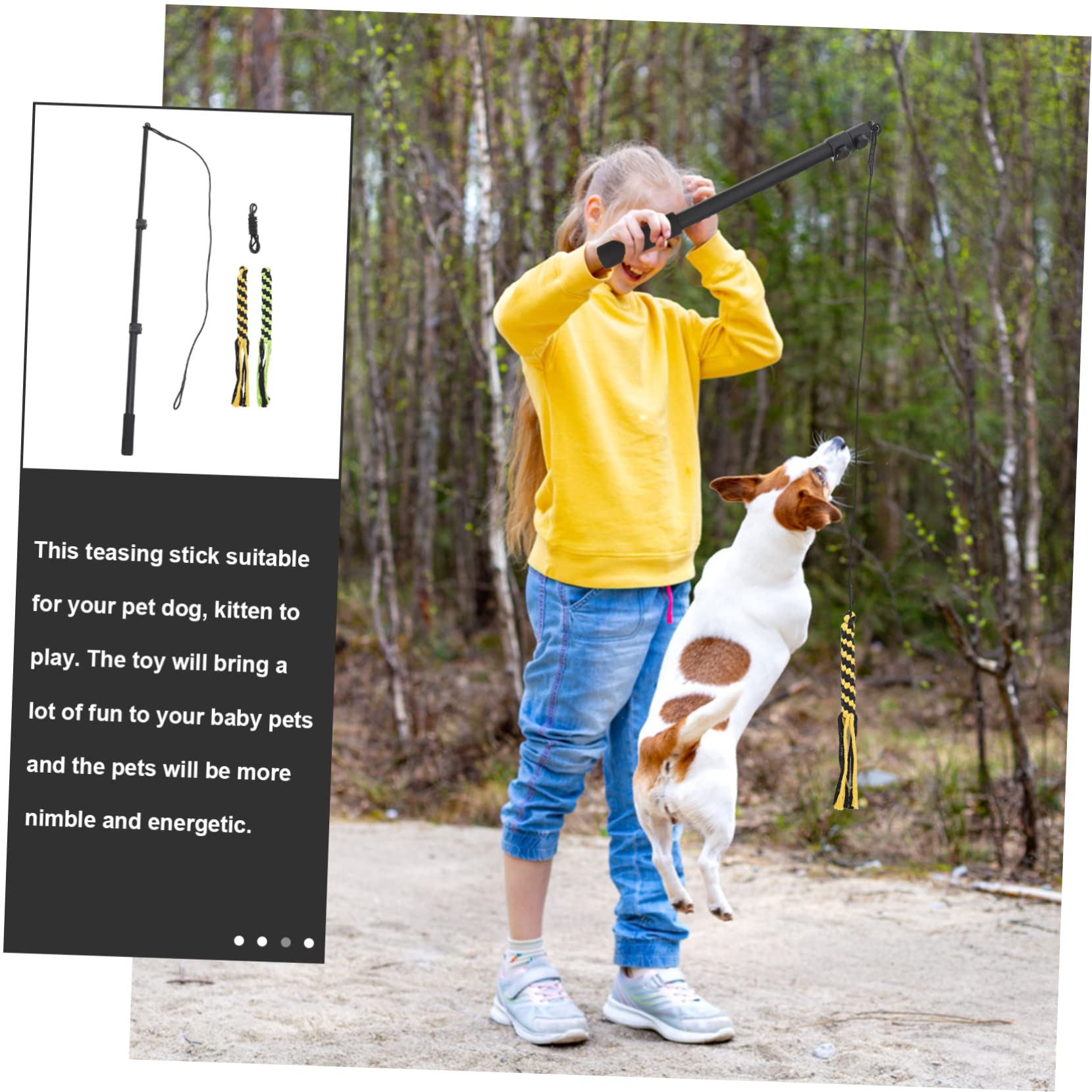 Toddmomy Barra Telescópica para Perros para Cachorros y Adultos Diseño y Resistente