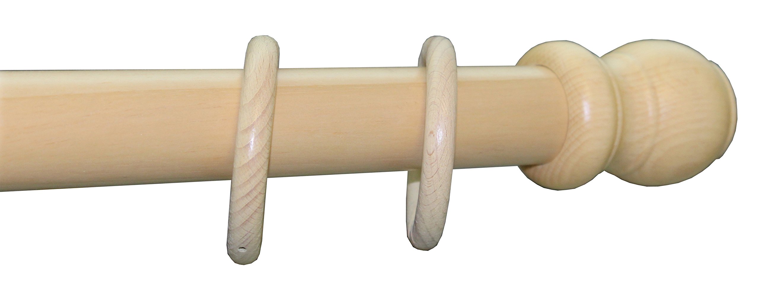 BASTONE IN LEGNO A TIRO MM. 35 NATURALE CM. 240