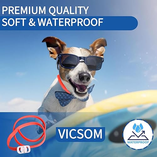 Miniatura 4 de Paquete de 4 collares antipulgas para perros, collar antipulgas y garrapatas de perro de 8 meses, prevención de pulgas y garrapatas para perro,