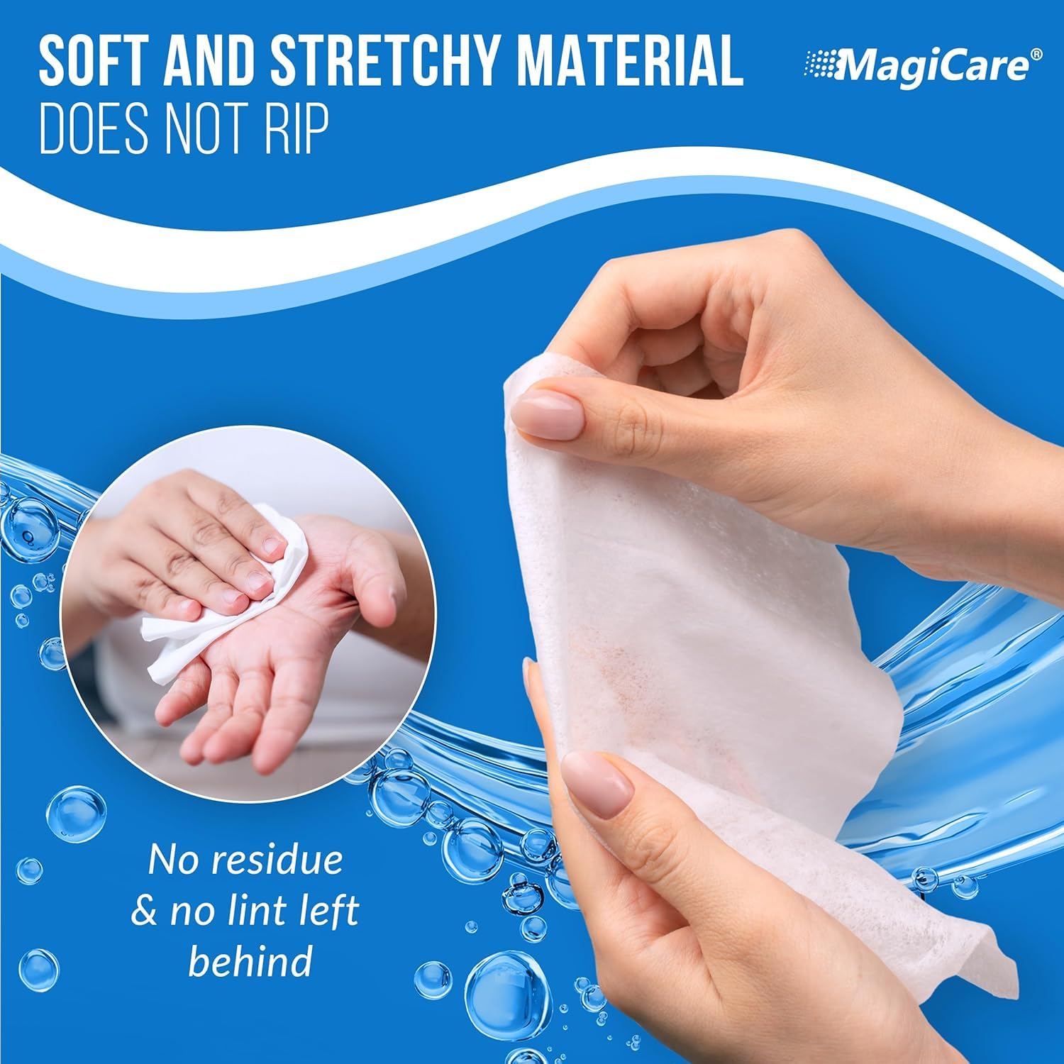 MagiCare 75% Large Alcohol Wipes (4-80ct Packs, 320pcs) - Alcohol Hand Sanitizer Wipes, Premium - Unscented Hand Wipe, Sanitizing Wipe - Travel, Home, Classroom, Camping - Soft Packs - Image 7