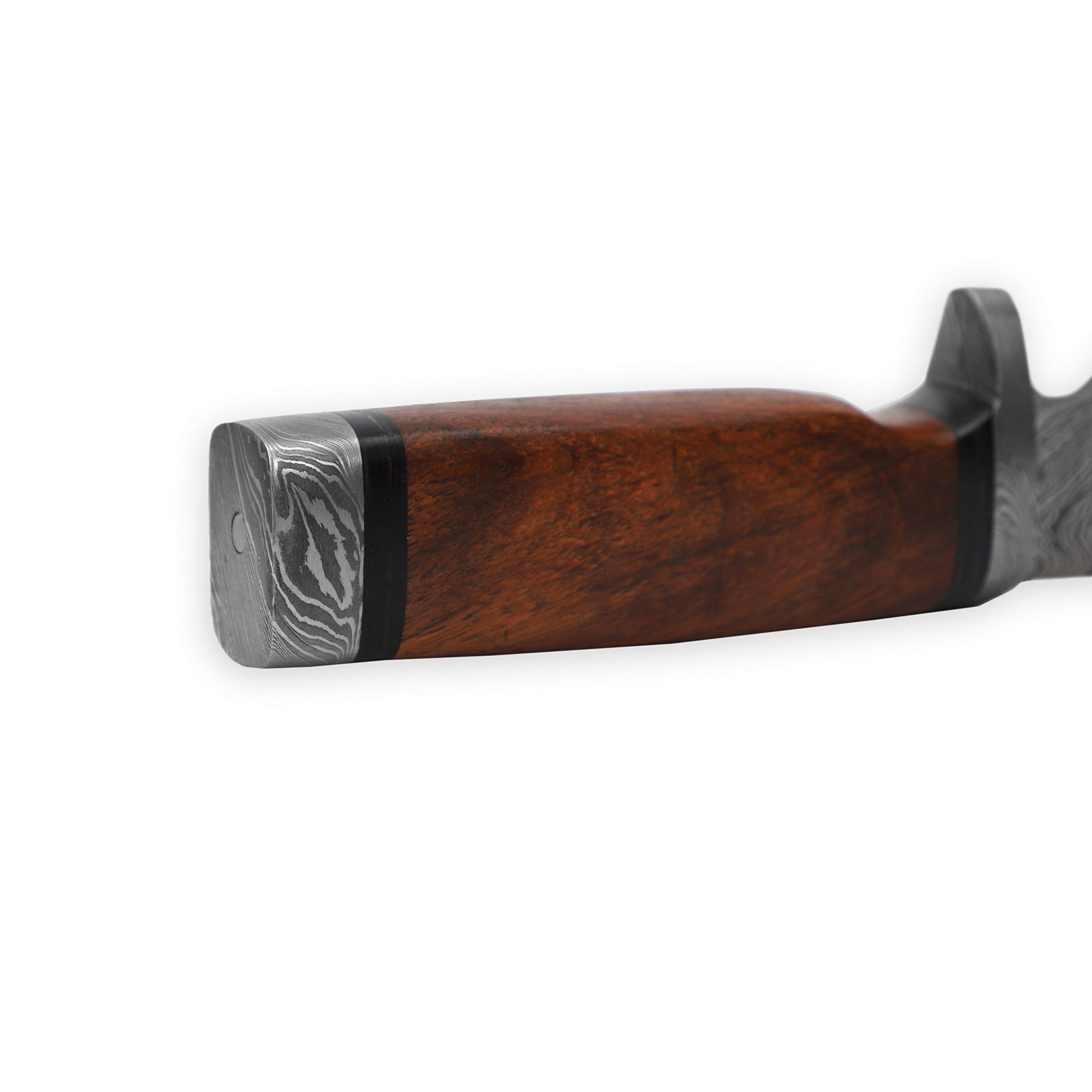 Perkin Damast Jagdmesser - Jagdmesser mit Scheide - 2213