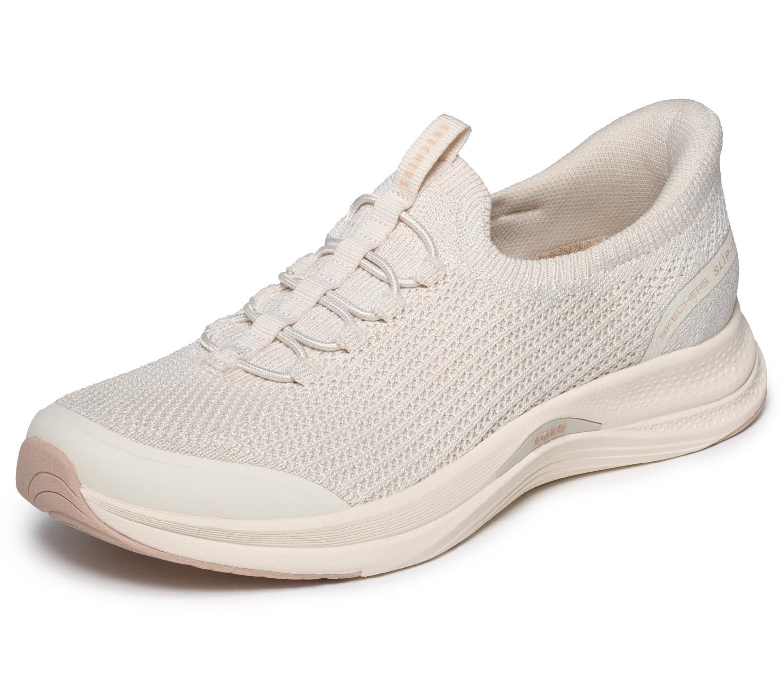 Skechers Women's Arch Fit Vista 2.0 Primavera Slip-in Trainers, Natural Knit, 4.5 UK