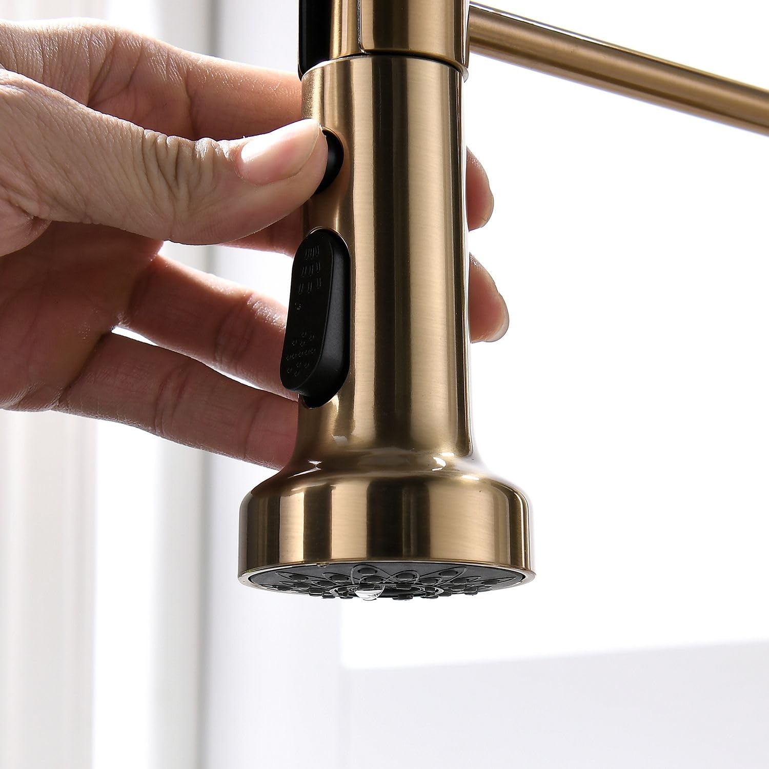 COSZWQDP Versatile Kitchen Faucet with Pull Down Sprayer Single Handle Design Brushed Nickel Finish