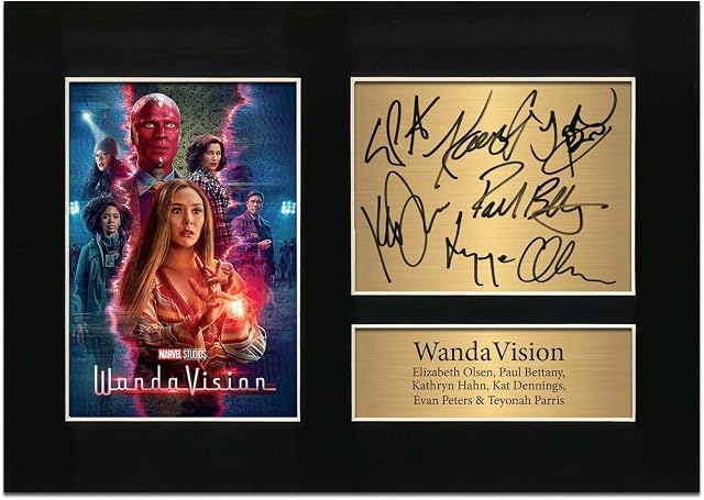 Zulu Image WandaVision Cast Signed Autograph| A4 Printed Photo Reproduction Print Signed Poster Photo Print TV Show Season Series Picture Display No74, Black