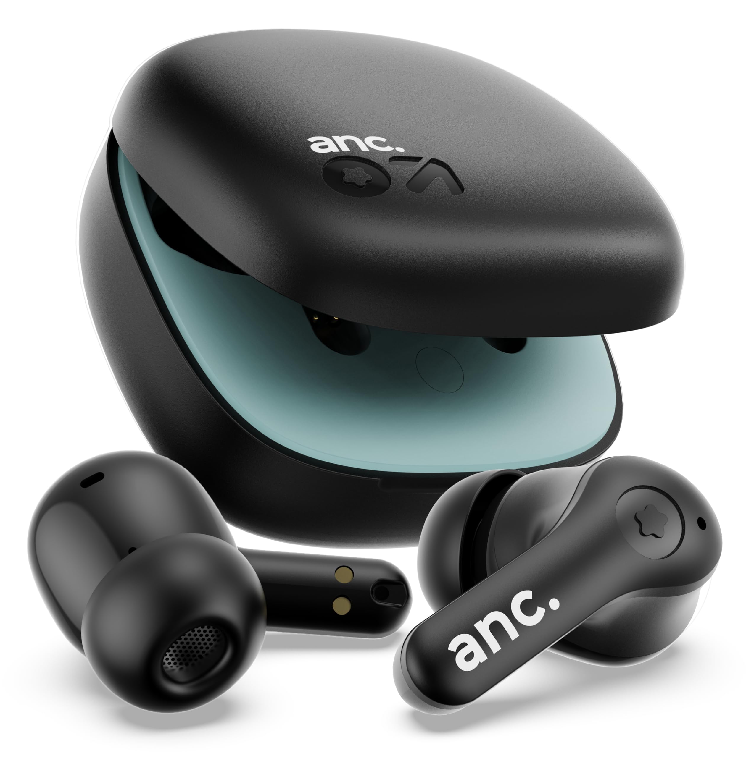 GOBOULT Klarity 4 ANC in-Ear Truly Wireless Earbuds with 35dB Active Noise Cancellation, 60H Playtime, 4 Mics Calling, 45ms Low Latency, 10mm Driver, Type-C Fast Charging, TWS ANC Earbuds (Jet Black)-image-21