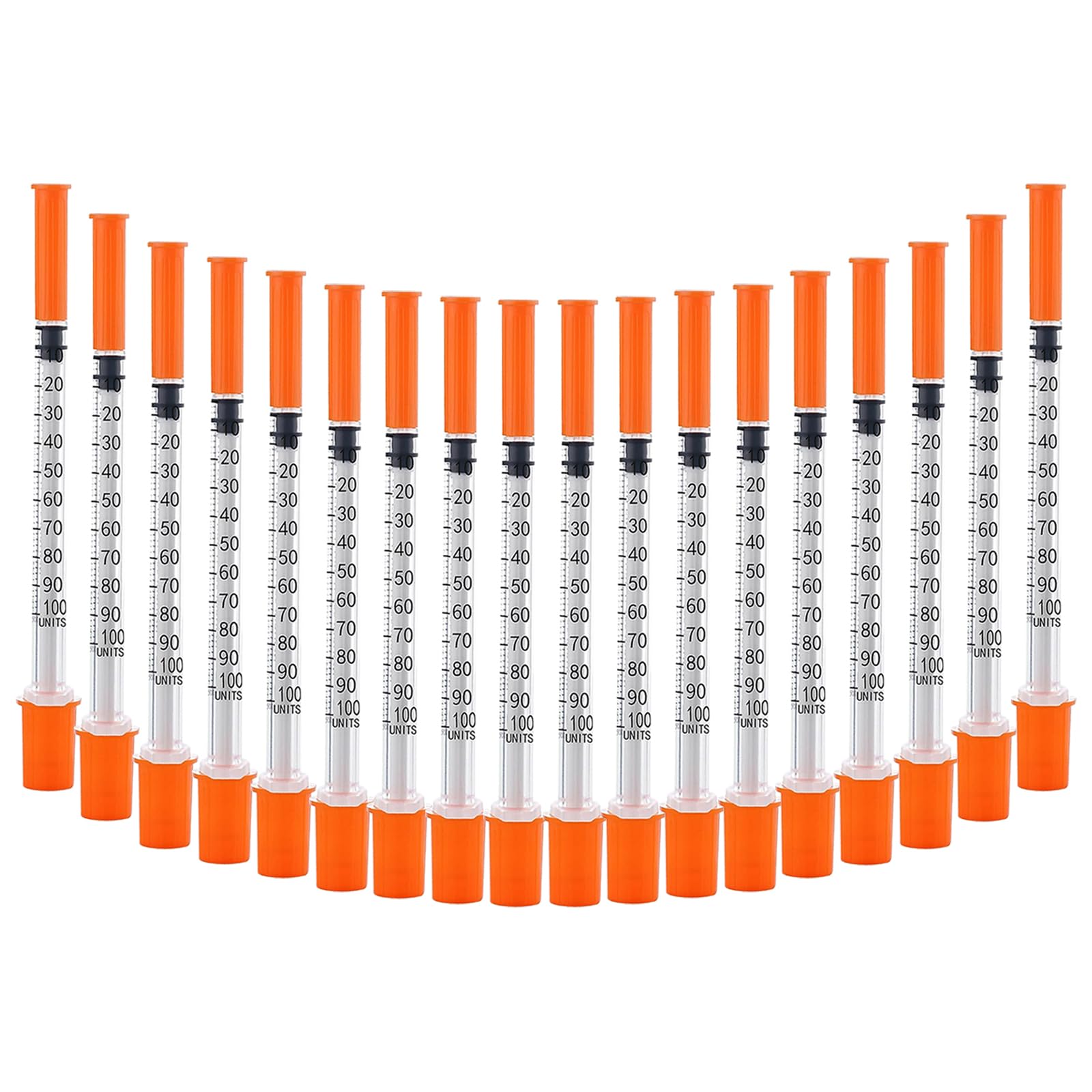 1CC/ML Syringes with 30G 1/2" (13mm) Needle, Lab Supplies, Individual Wrapped, Pack of 100 (1CC 30G 1/2"-100PACK)